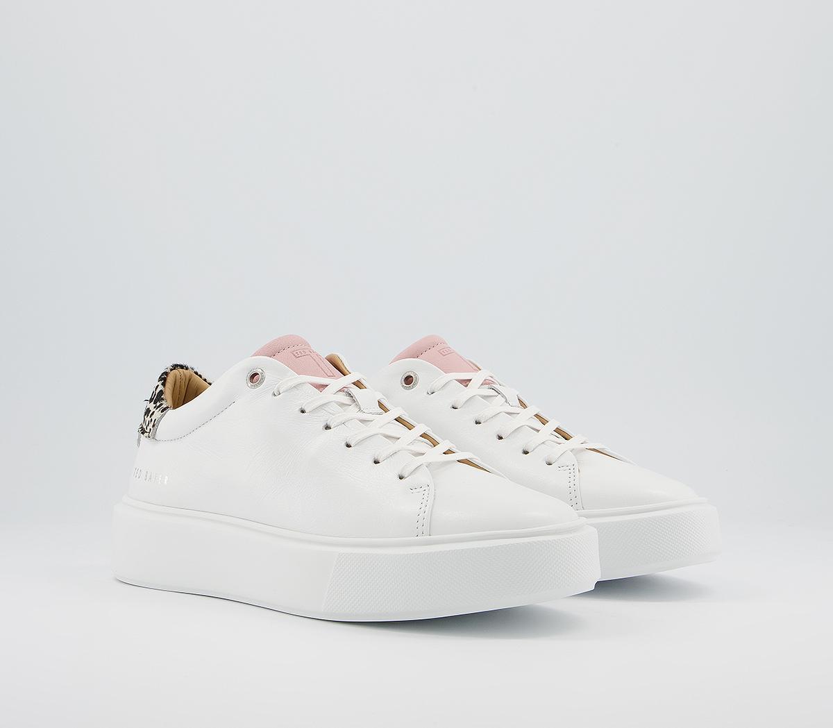 Ted Baker Piixiee Trainers White Cheetah - Flat Shoes for Women