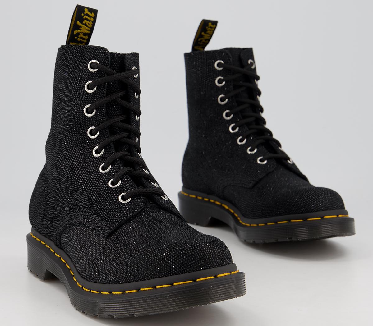 Black Glitter Dr Martens Glitter Boot Martens 1460 Pascal Glitter