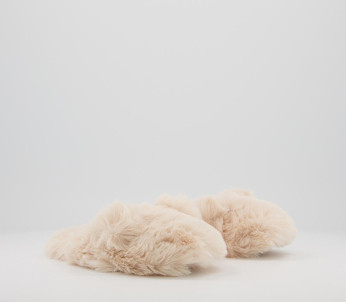 Joules Cosy Fluffy Mule Junior Slippers Joules Cosy Fluffy Mule Junior Slippers Soft Pink