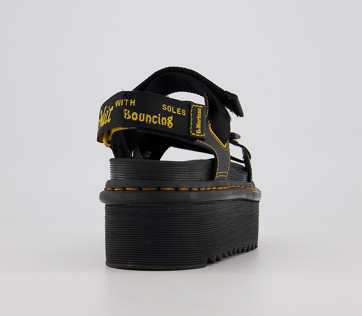 Dr. Martens Kimber Platform Sandals Dr. Martens Kimber Platform Sandals Black Webbing