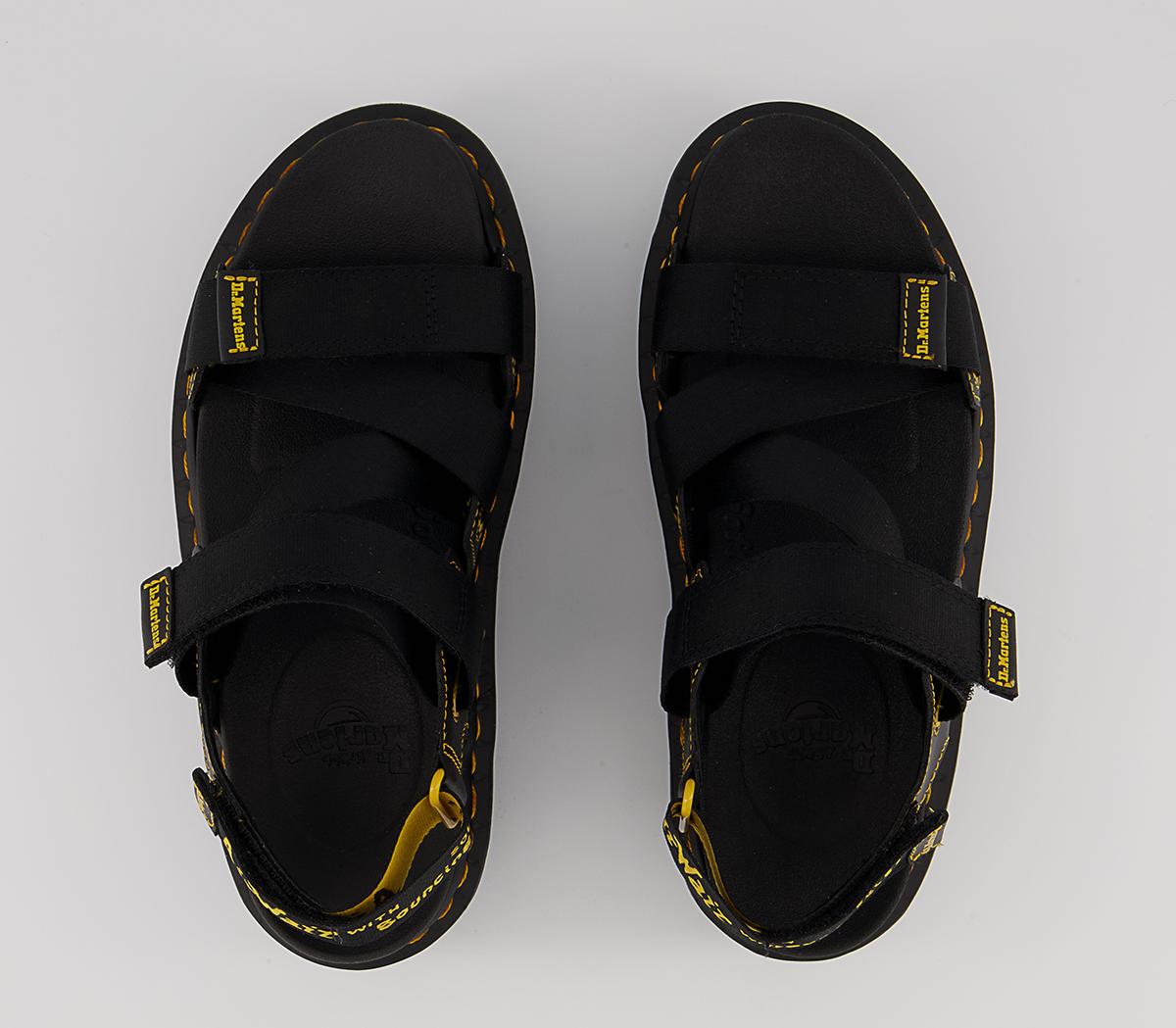 Dr. Martens Kimber Platform Sandals Dr. Martens Kimber Platform Sandals Black Webbing