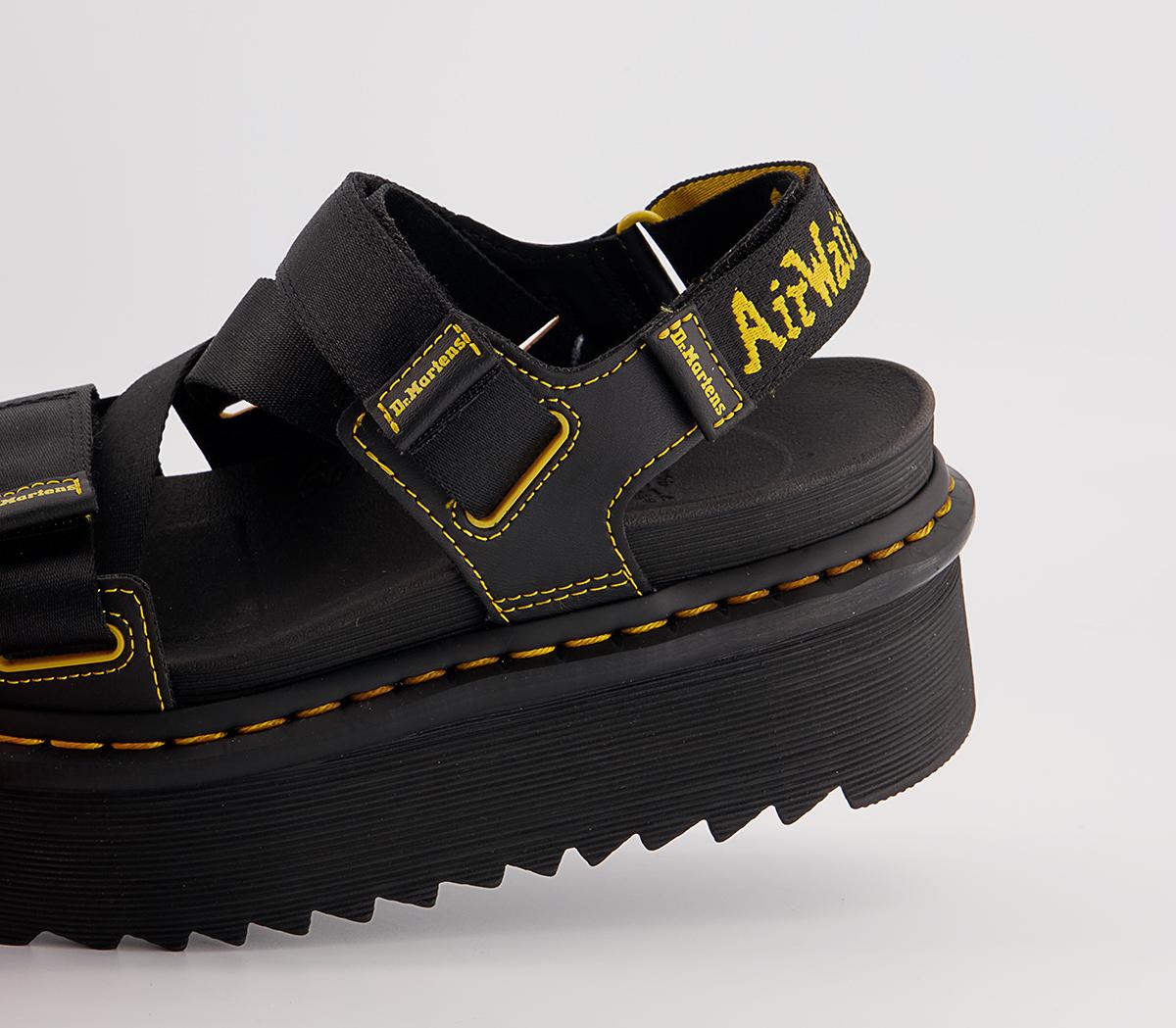 Dr. Martens Kimber Platform Sandals Dr. Martens Kimber Platform Sandals Black Webbing