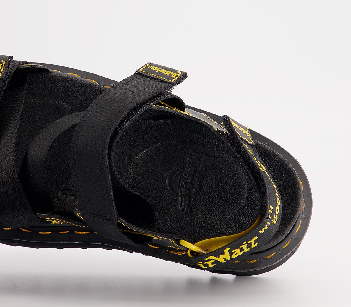 Dr. Martens Kimber Platform Sandals Dr. Martens Kimber Platform Sandals Black Webbing