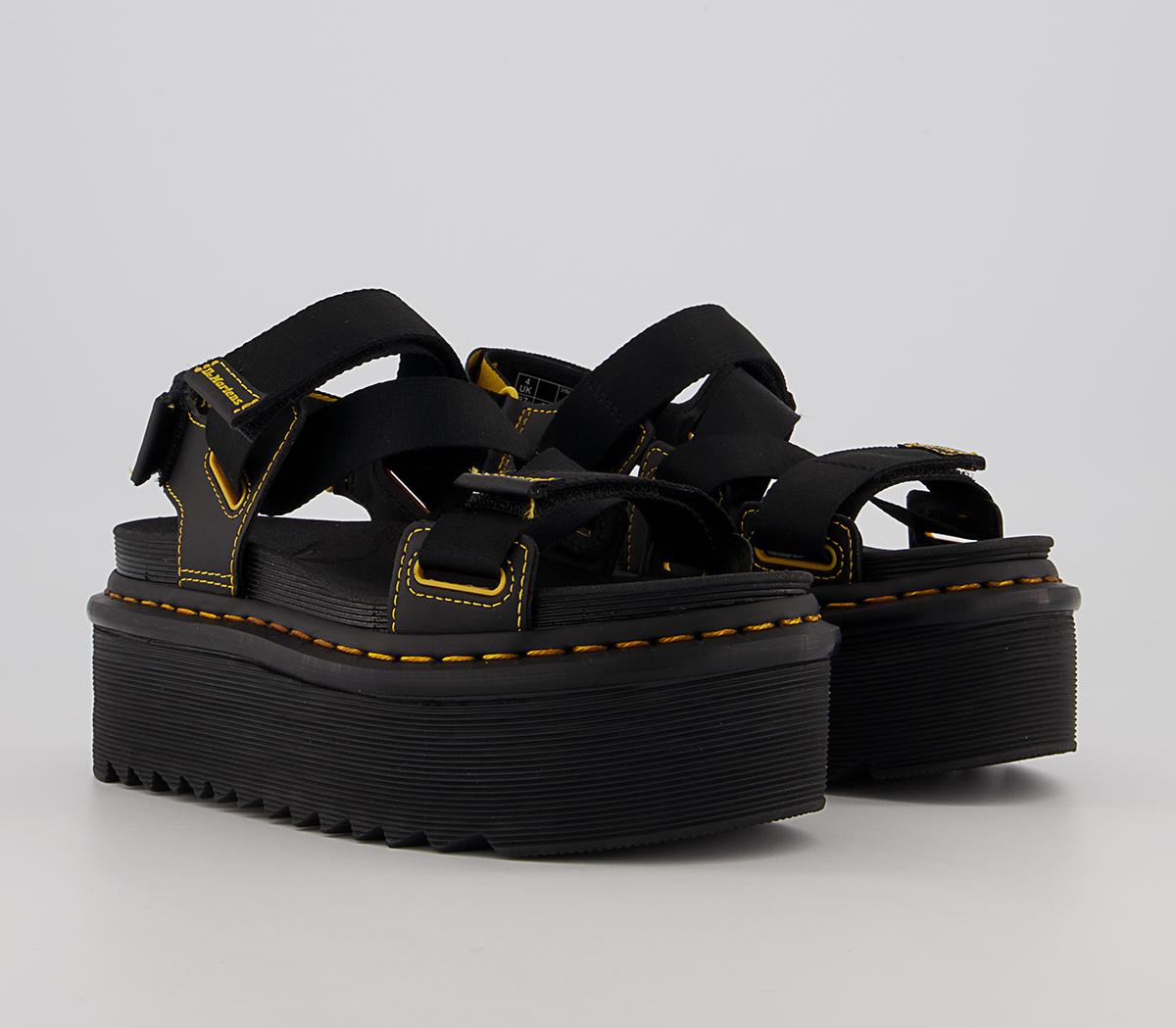 Dr. Martens Kimber Platform Sandals Dr. Martens Kimber Platform Sandals Black Webbing