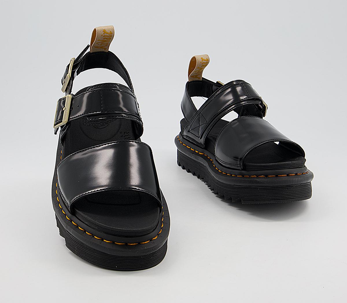 Voss Dottor Martens Vegan Martens Vegan Voss Sandals Black Women's