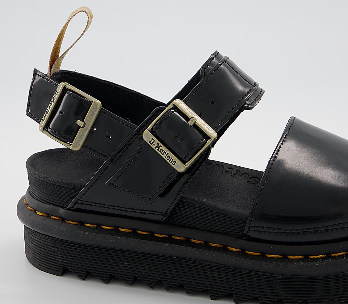 Dr. Martens Vegan Voss Sandals Black Women's Vegan Shoes
