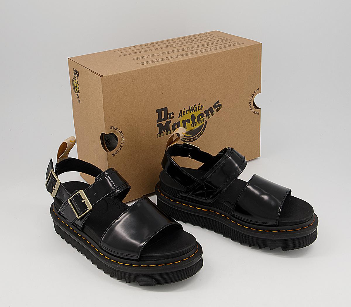 Dr. Martens Vegan Voss Sandals Black Women's Vegan Shoes