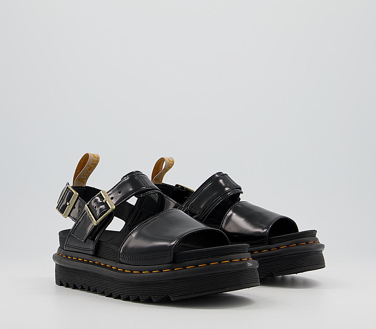 Dr. Martens Vegan Voss Sandals Black - Women's Vegan Shoes