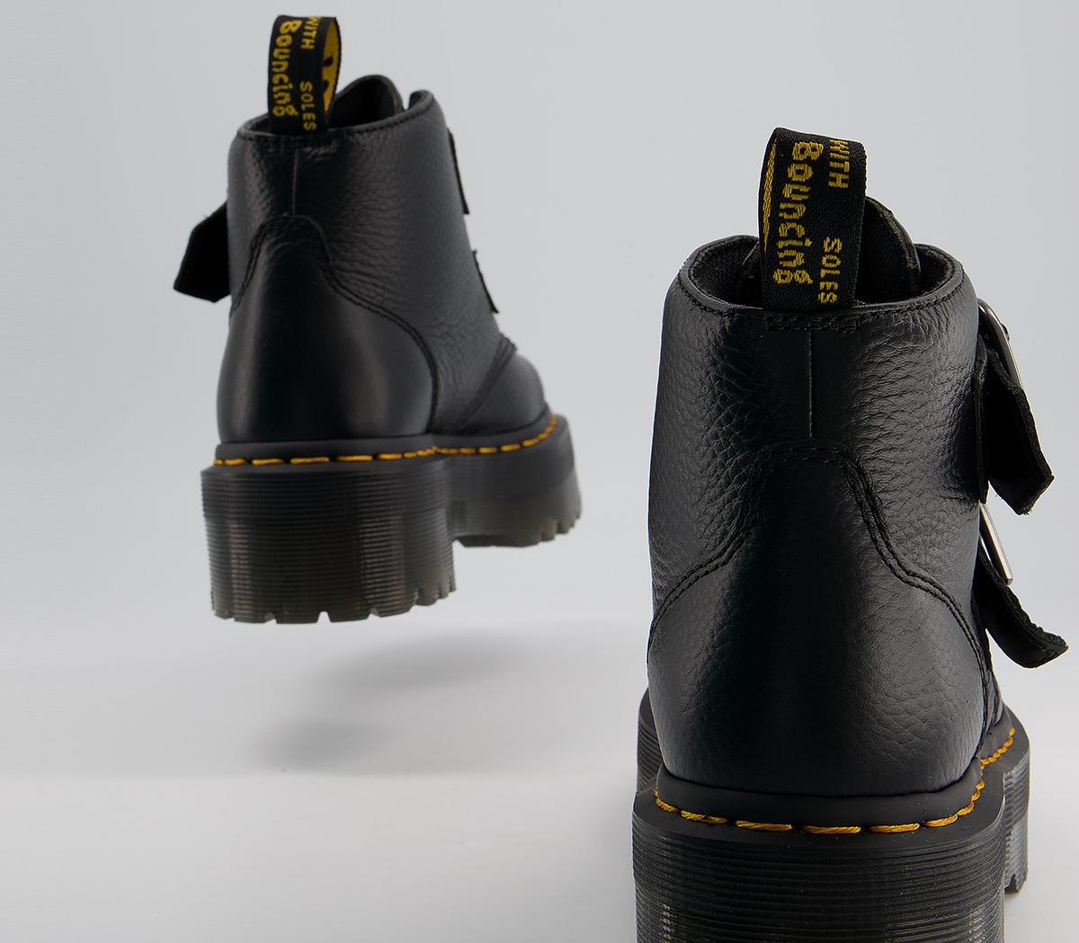 Dr. Martens Devon Heart Boots Black - Women's Boots