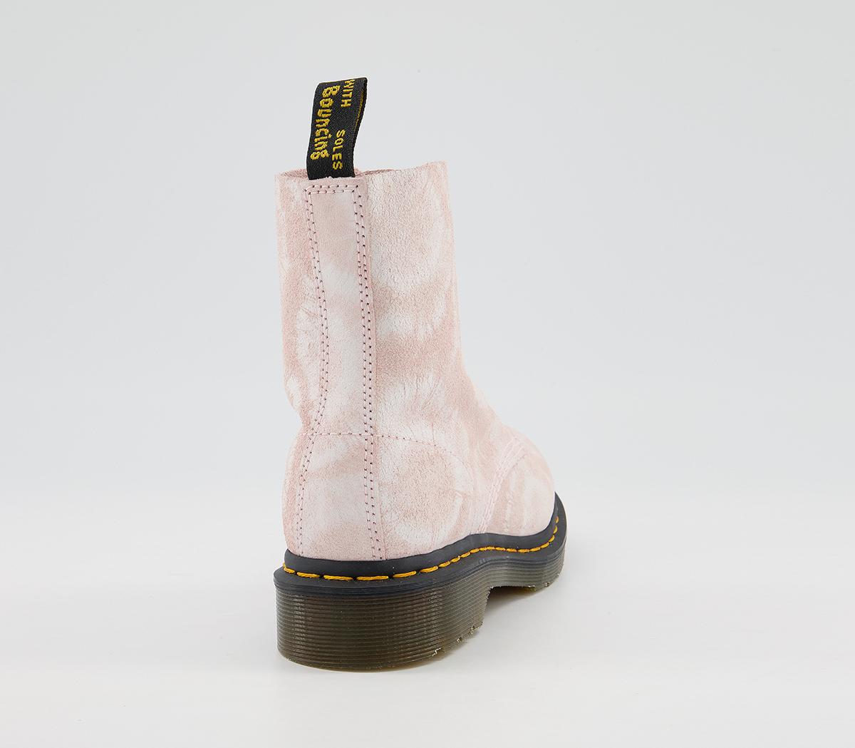 Dr. Martens1460 8 Eye Tie Dye BootsShell Pink White