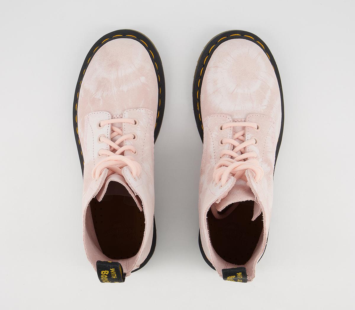 Dr. Martens1460 8 Eye Tie Dye BootsShell Pink White
