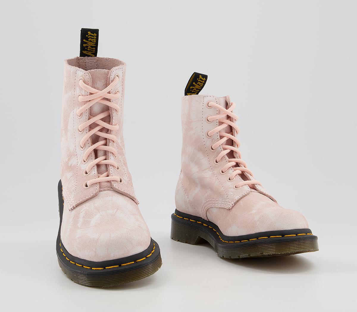 Dr. Martens1460 8 Eye Tie Dye BootsShell Pink White