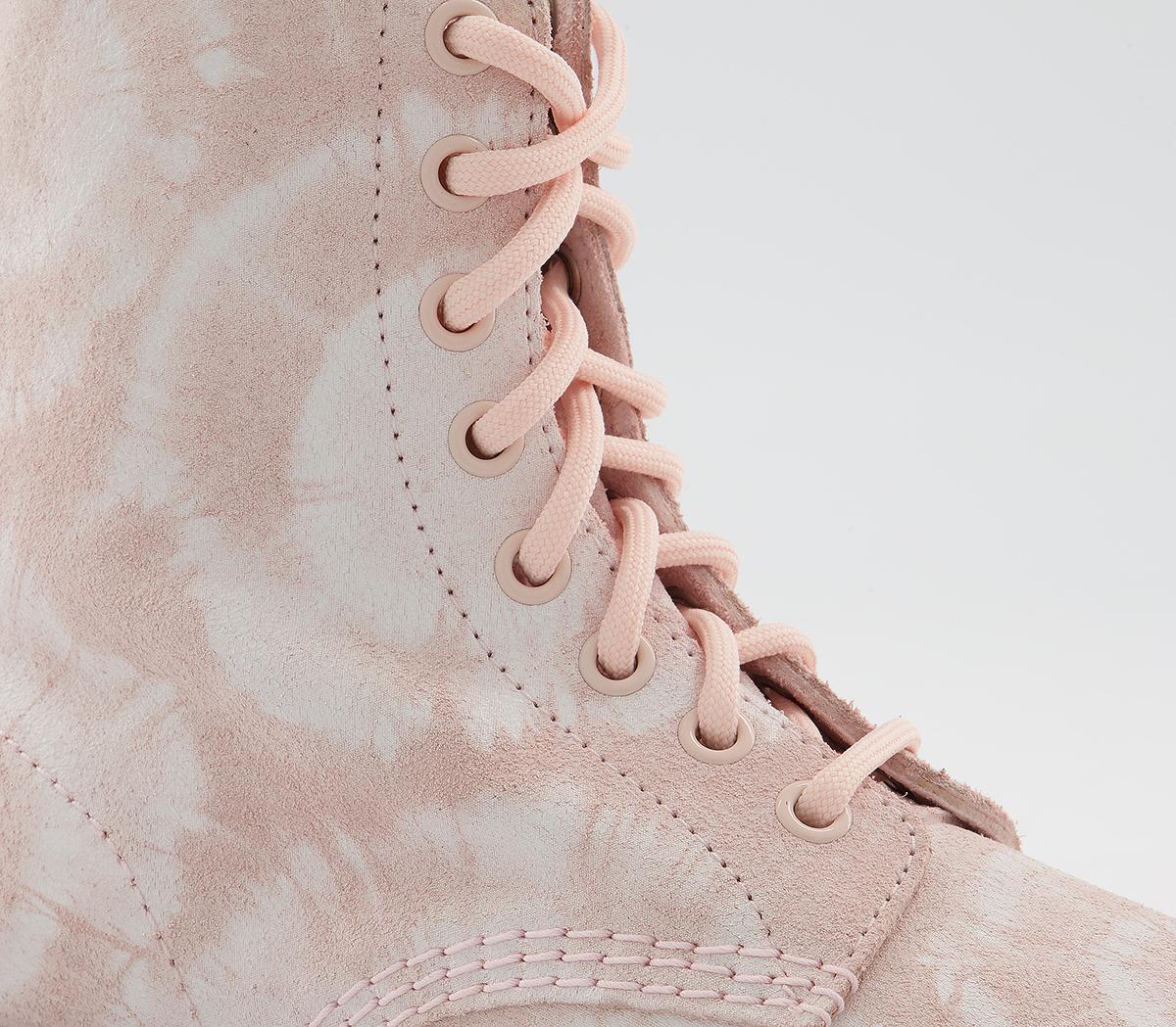 Dr. Martens1460 8 Eye Tie Dye BootsShell Pink White