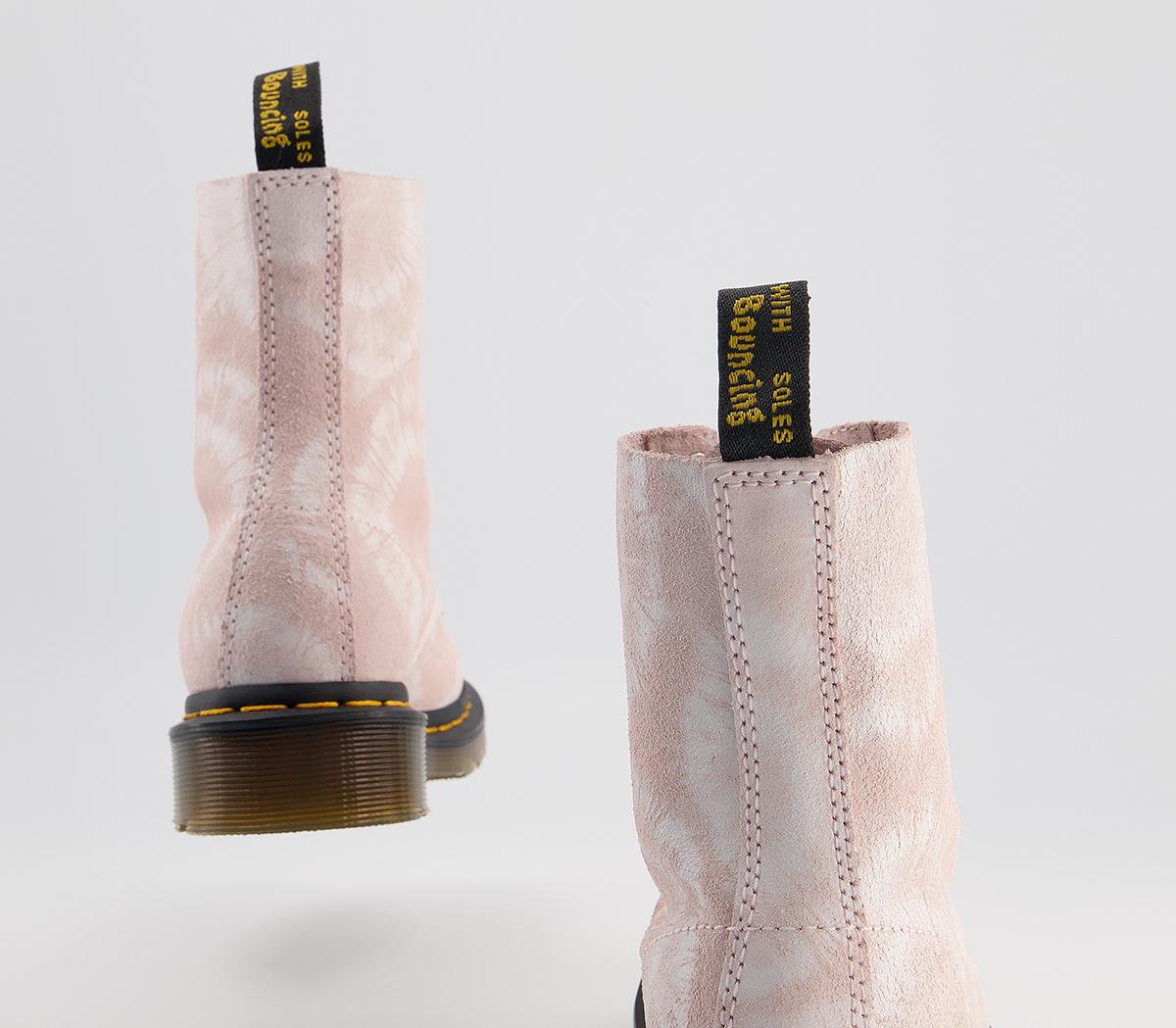 Dr. Martens1460 8 Eye Tie Dye BootsShell Pink White