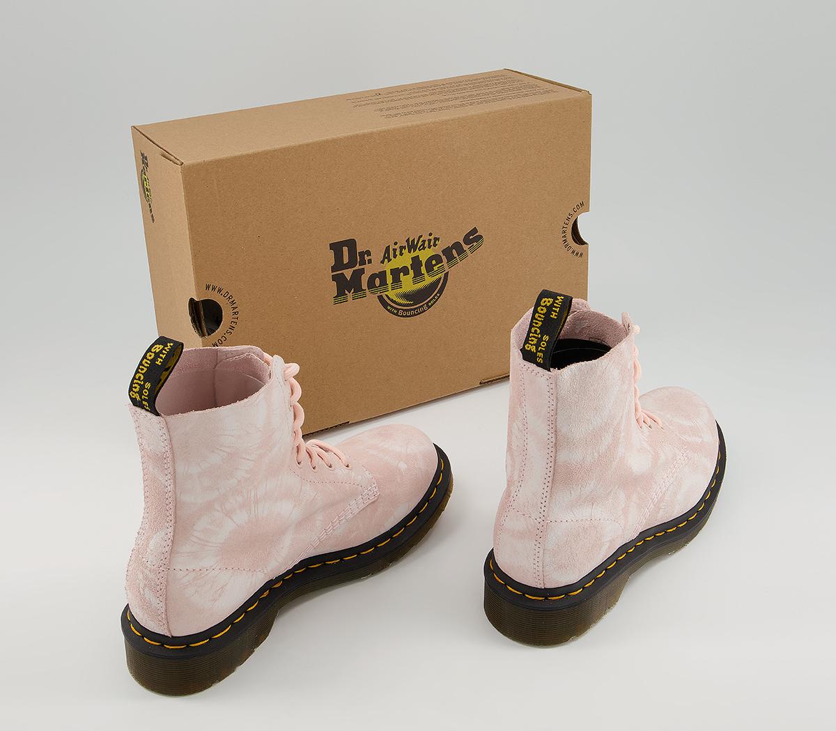 Dr. Martens1460 8 Eye Tie Dye BootsShell Pink White