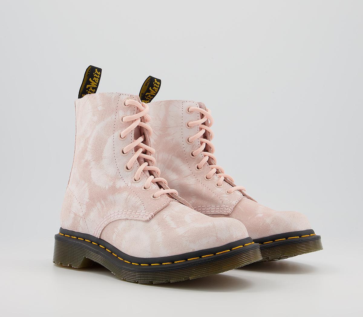 Dr. Martens1460 8 Eye Tie Dye BootsShell Pink White