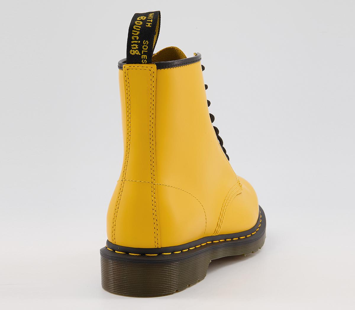 Dr. Martens 1460 8 Eye Boots Dms Yellow Women's Ankle Boots