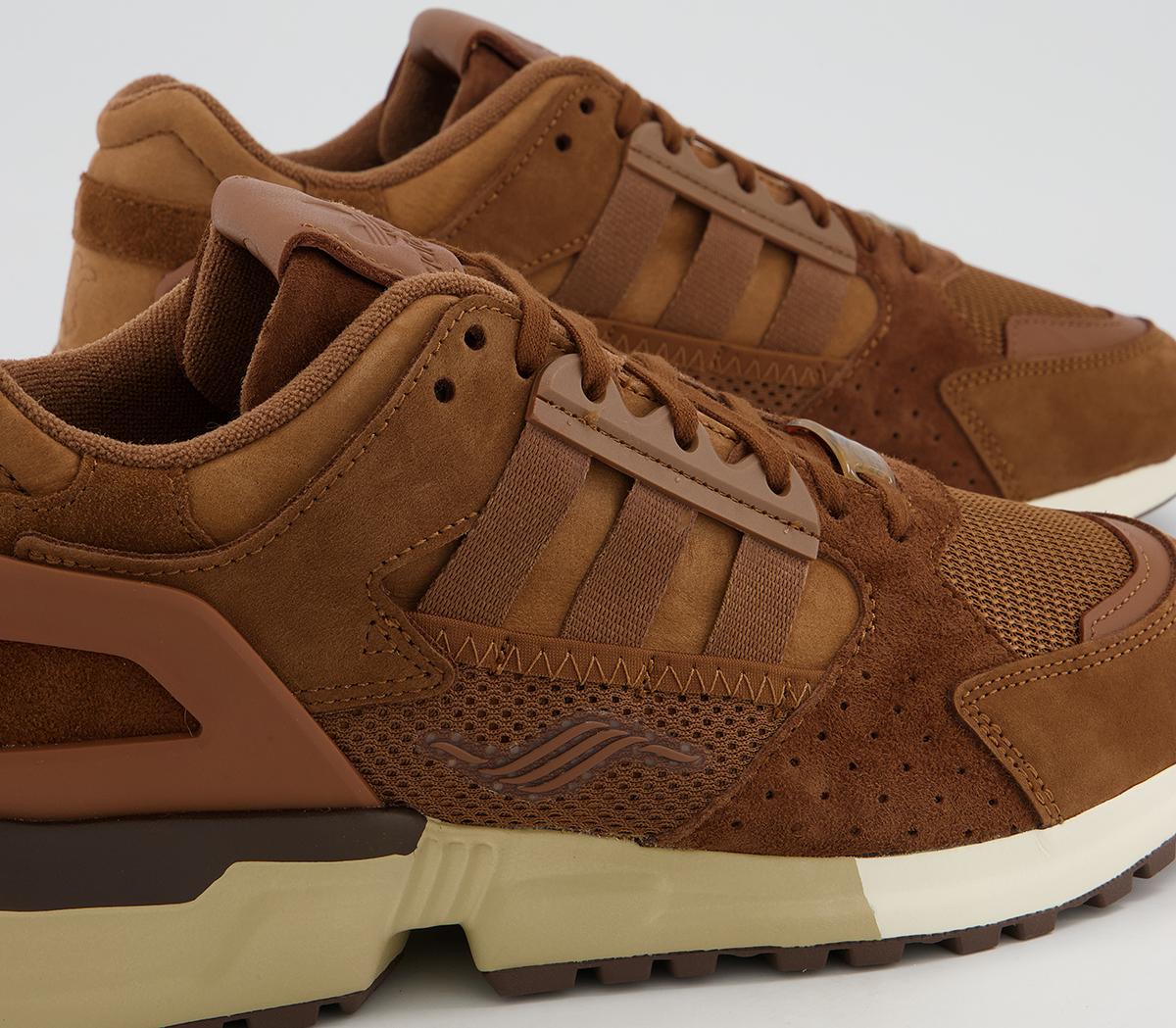 adidas Zx 10000c Trainers Schokohase Wild Brown Cream White