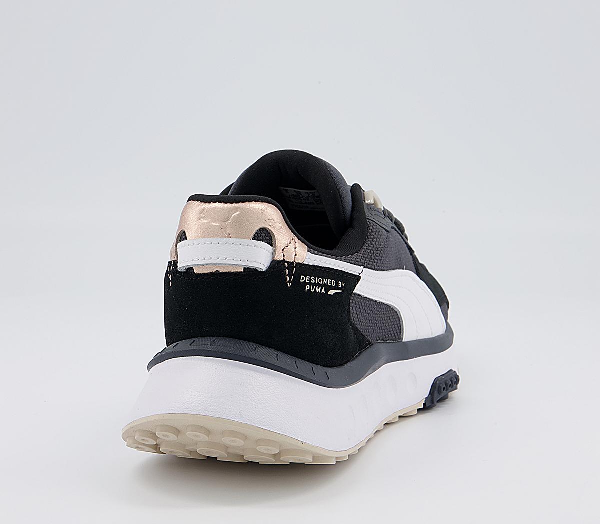 Puma Wild Rider Trainers Puma Wild Rider Trainers Soft Metal Ebony Black