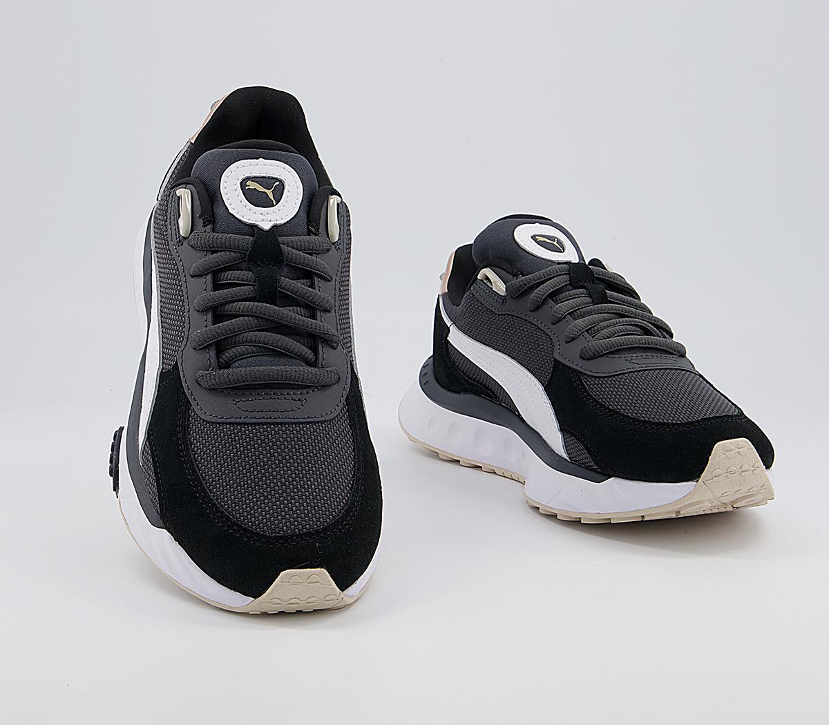 Puma Wild Rider Trainers Puma Wild Rider Trainers Soft Metal Ebony Black
