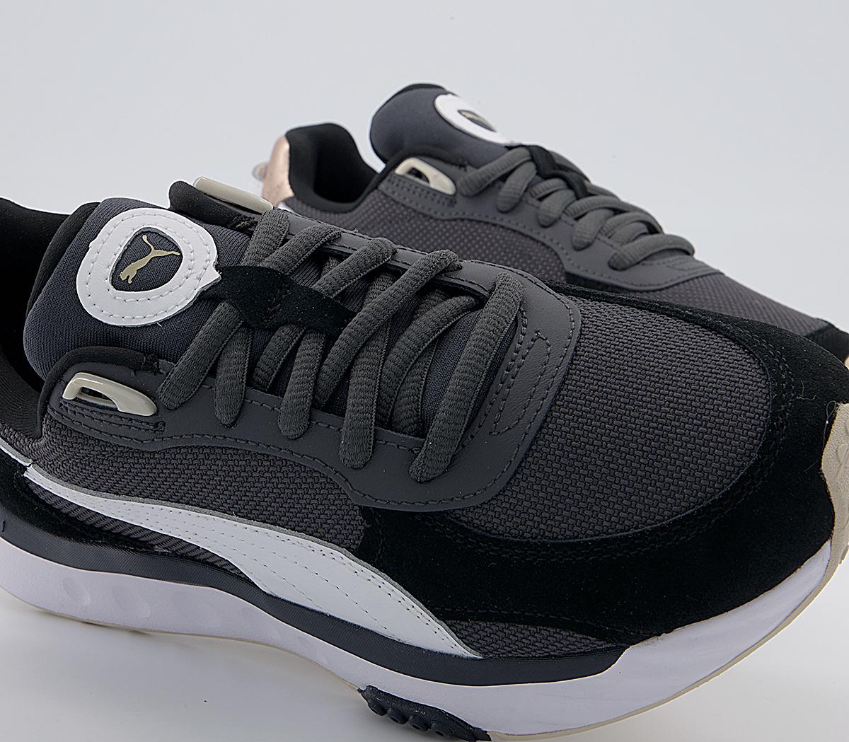 Puma Wild Rider Trainers Puma Wild Rider Trainers Soft Metal Ebony Black