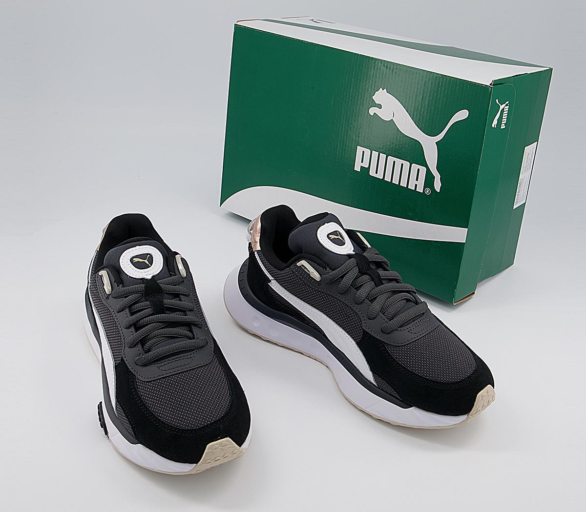 Puma Wild Rider Trainers Puma Wild Rider Trainers Soft Metal Ebony Black