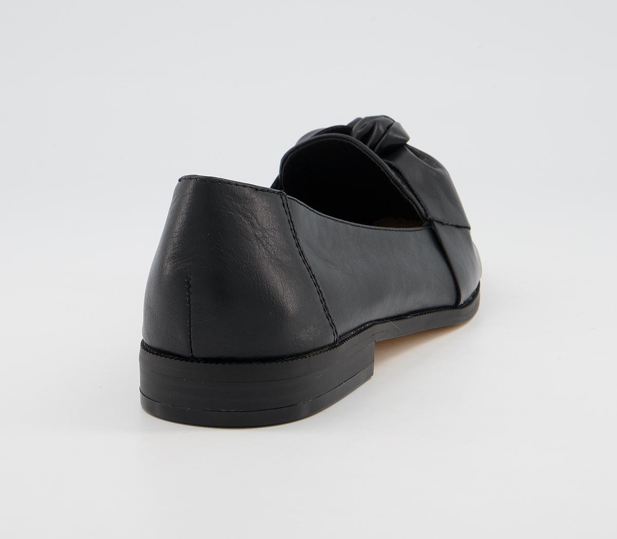 Office Flurry Bow Loafer Shoes Office Flurry Bow Loafer Shoes Black Leather