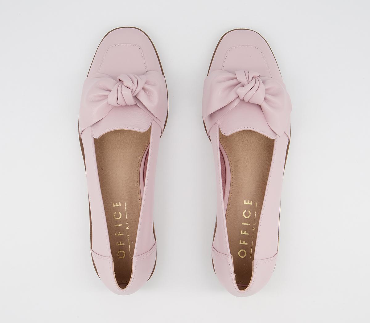 OFFICEFlurry Bow Loafer ShoesPink Leather