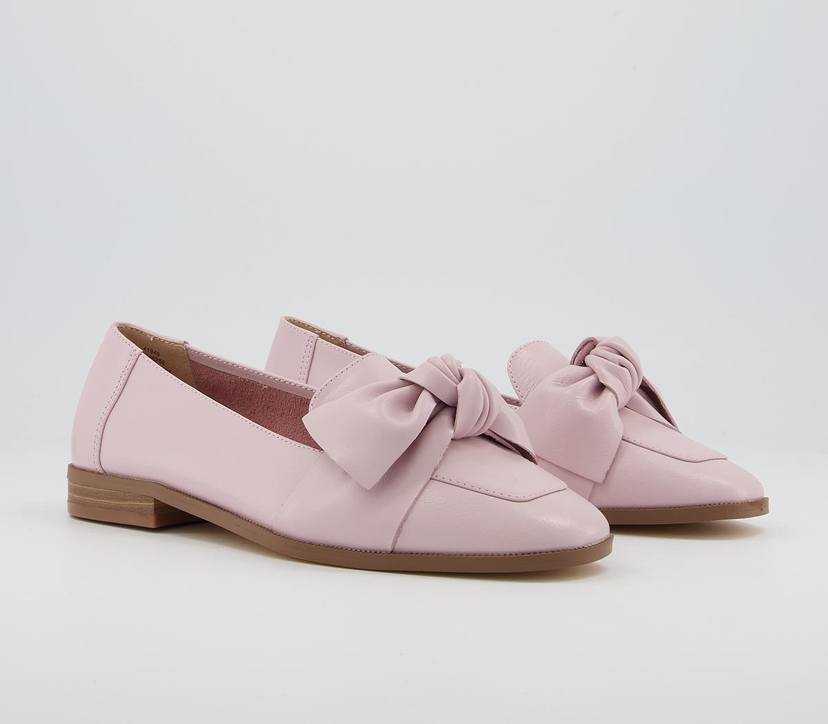 OFFICEFlurry Bow Loafer ShoesPink Leather