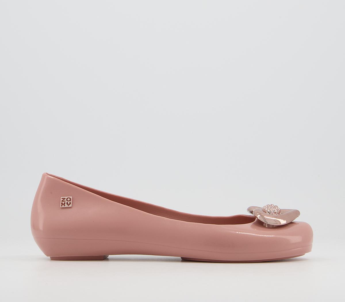 Zaxy Pop Heart Love Flats Blush - Women's Vegan Shoes