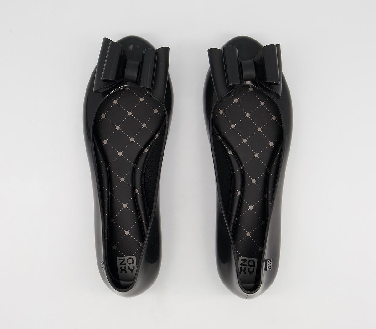 Zaxy Pop Bow Classic Flats Zaxy Pop Bow Classic Flats Black