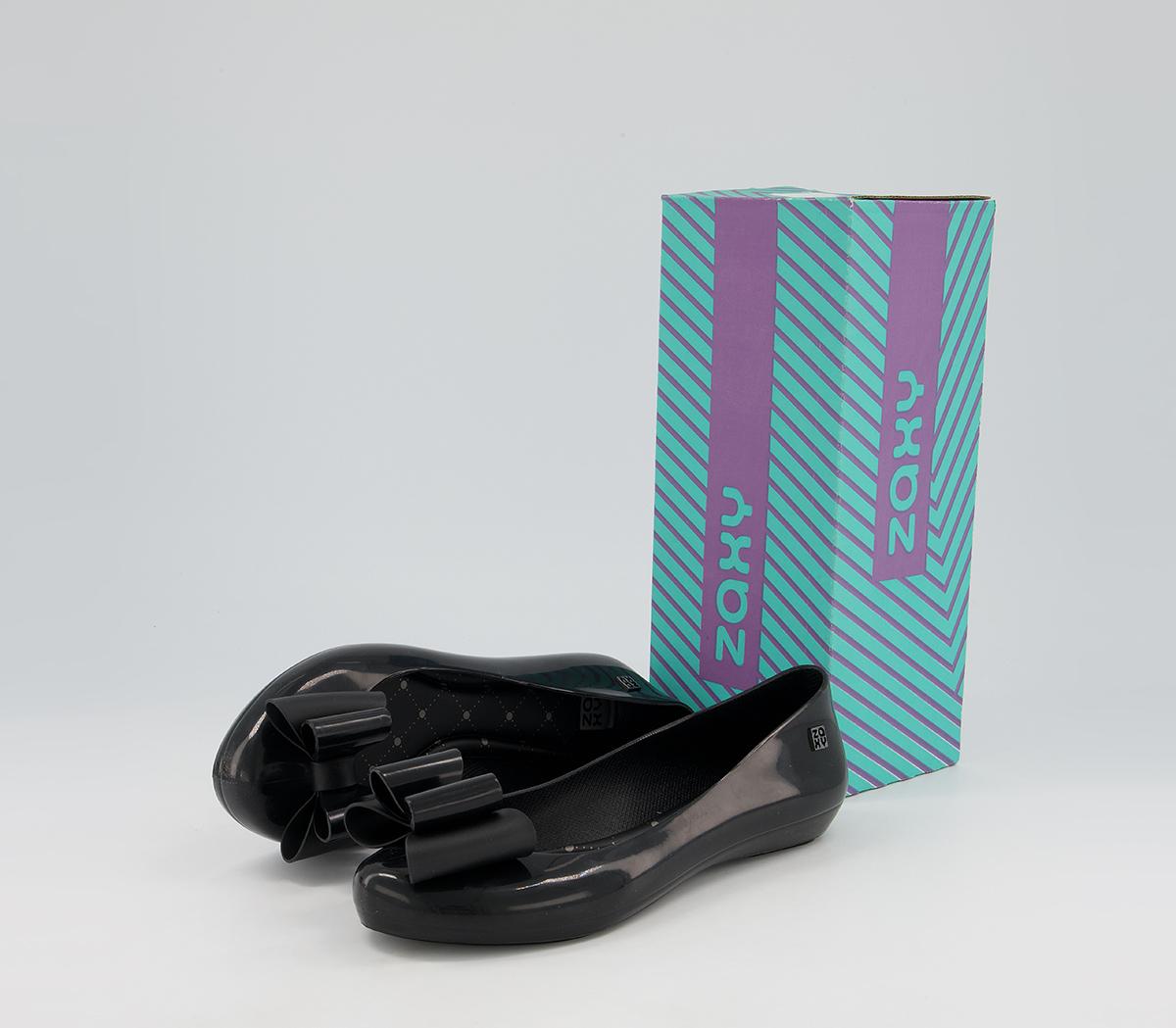 Zaxy Pop Bow Classic Flats Zaxy Pop Bow Classic Flats Black