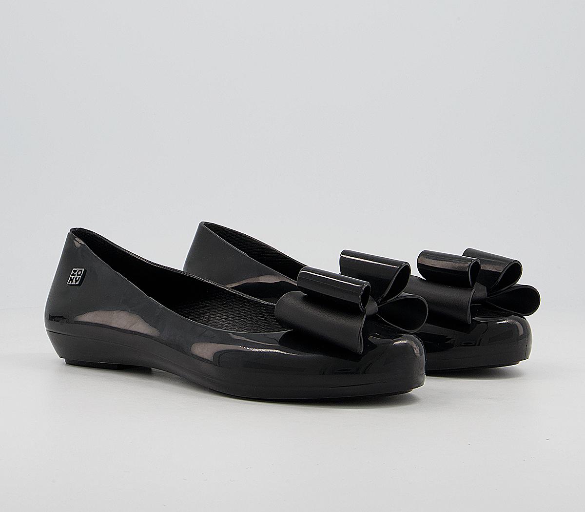 Zaxy Pop Bow Classic Flats Zaxy Pop Bow Classic Flats Black