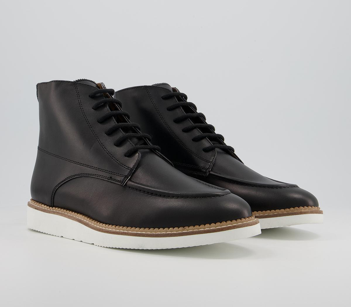 Office Bolo Apron Boots Office Bolo Apron Boots Burnished Black Leather