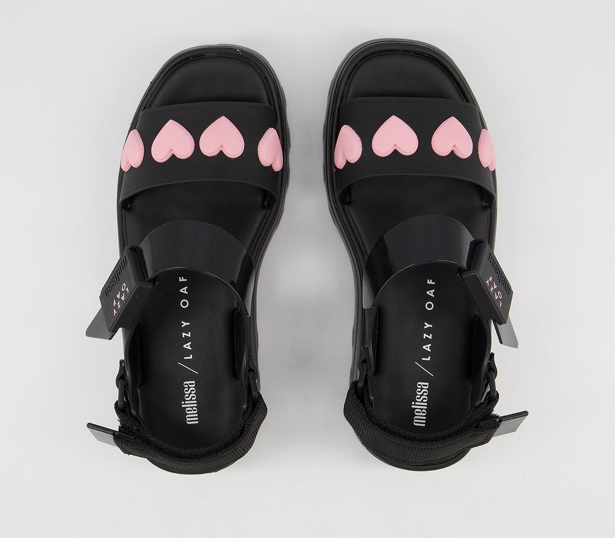 Melissa Melissa X Lazy Oaf Kick Off Heart Sandals Melissa Melissa X Lazy Oaf Kick Off Heart Sandals Black