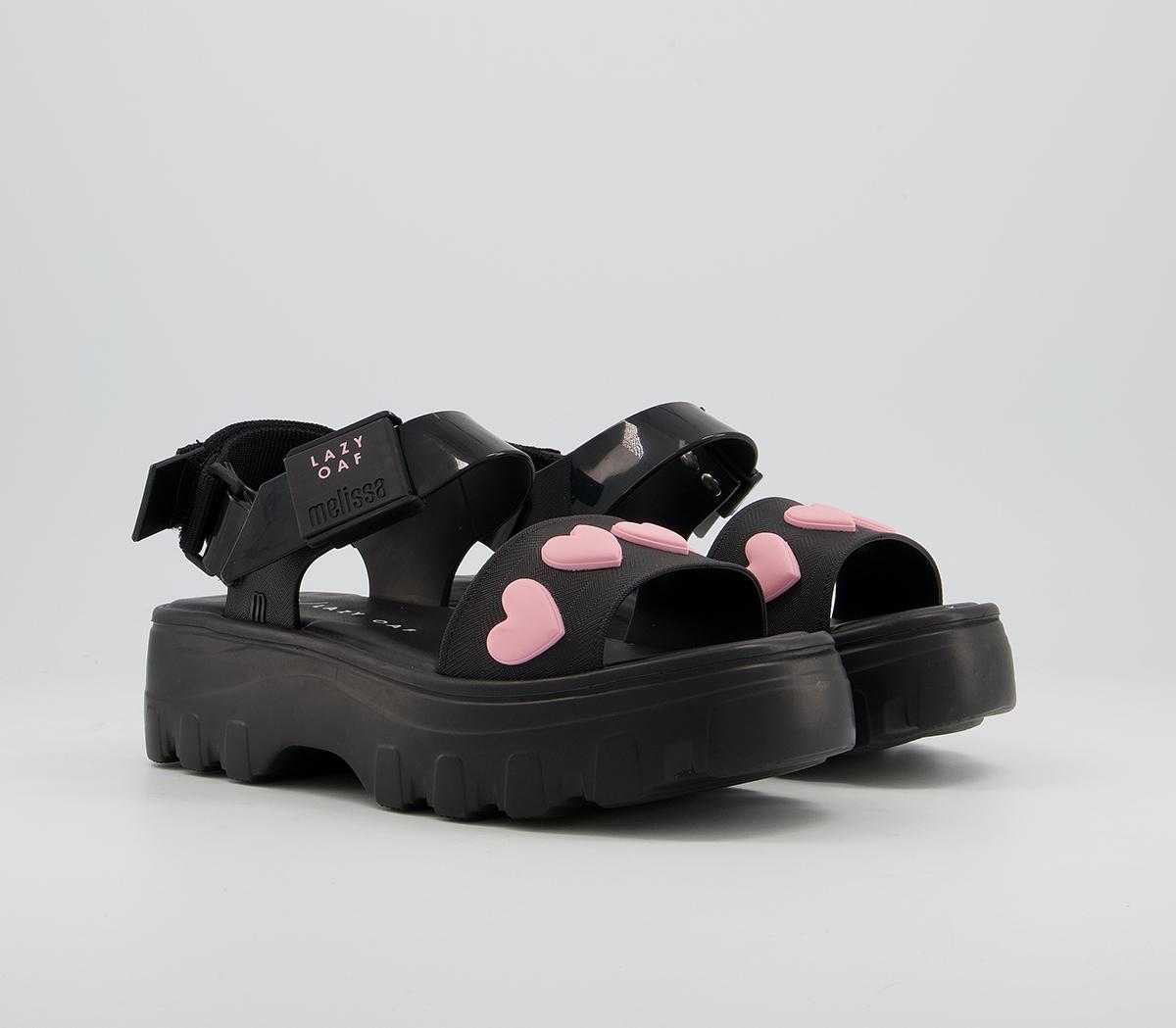 Melissa Melissa X Lazy Oaf Kick Off Heart Sandals Melissa Melissa X Lazy Oaf Kick Off Heart Sandals Black