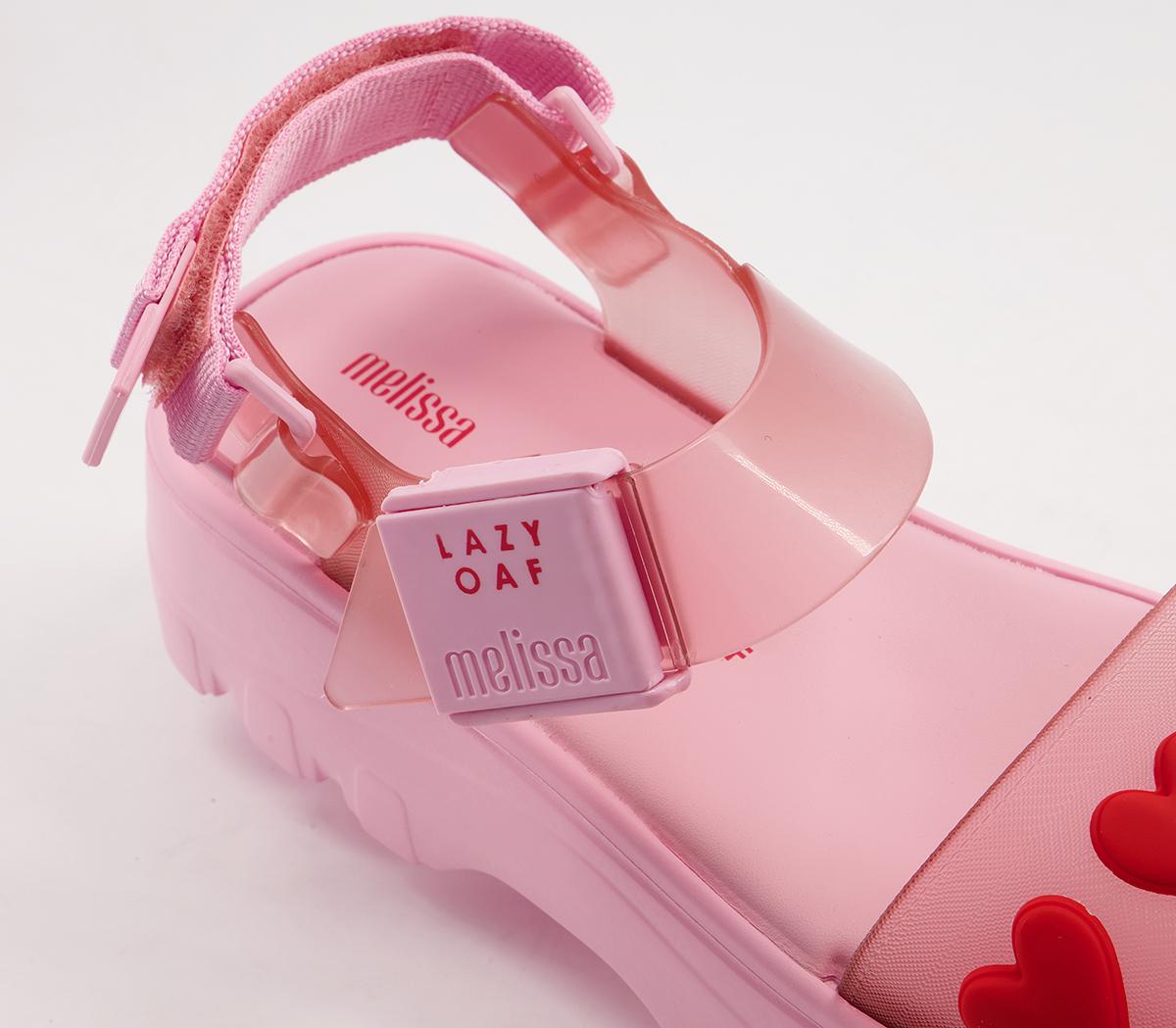 Melissa Melissa X Lazy Oaf Kick Off Heart Sandals Melissa Melissa X Lazy Oaf Kick Off Heart Sandals Pink