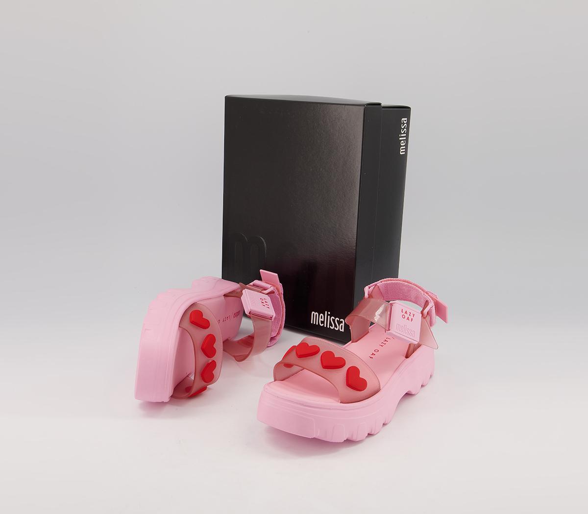 Melissa Melissa X Lazy Oaf Kick Off Heart Sandals Melissa Melissa X Lazy Oaf Kick Off Heart Sandals Pink