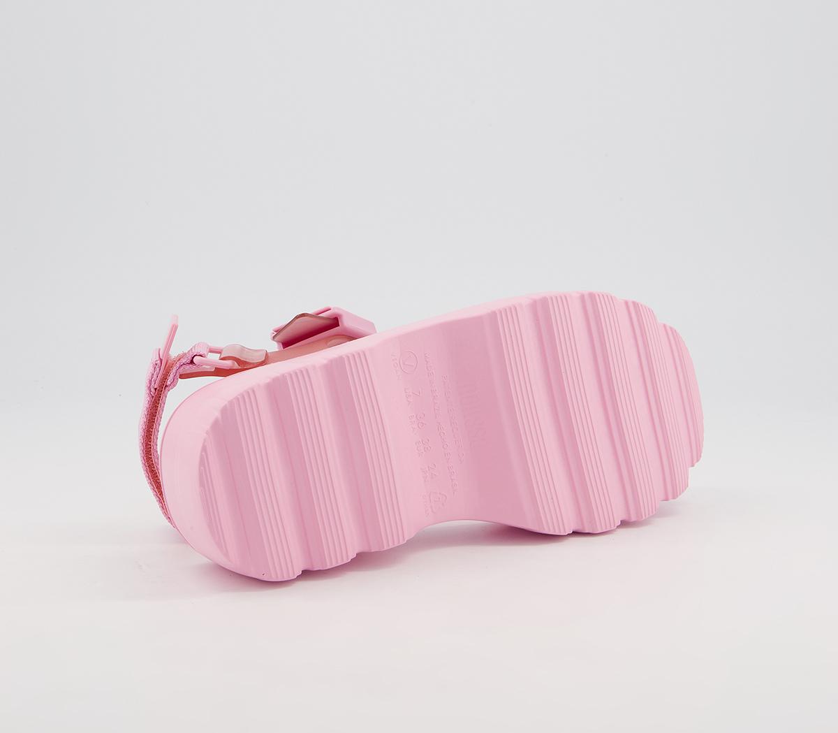 Melissa Melissa X Lazy Oaf Kick Off Heart Sandals Pink - Womens