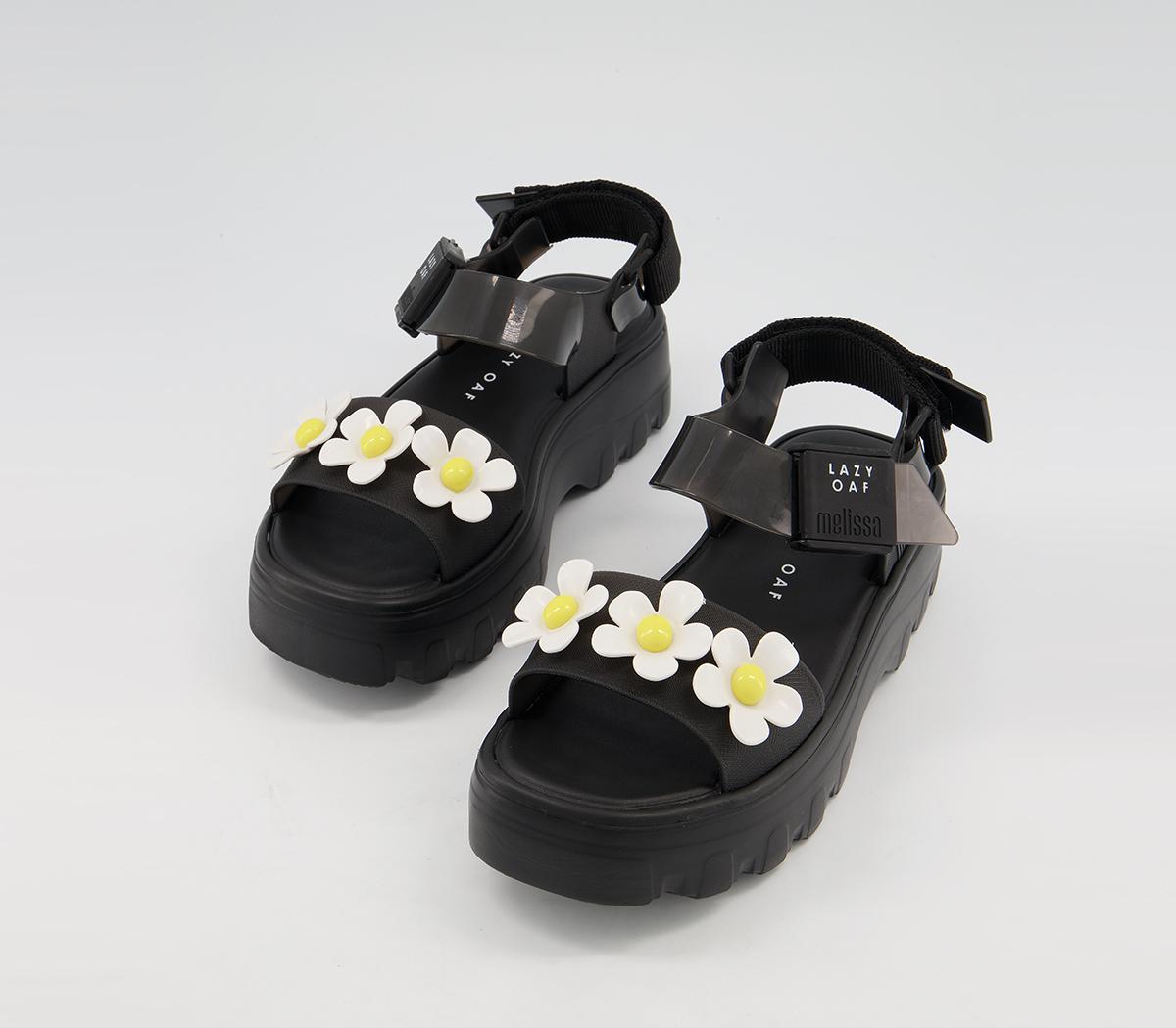Melissa Melissa X Lazy Oaf Kick Off Bloom Sandals Melissa Melissa X Lazy Oaf Kick Off Bloom Sandals Black