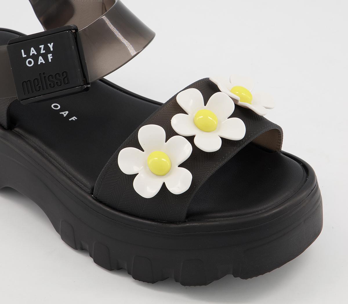 Melissa Melissa X Lazy Oaf Kick Off Bloom Sandals Melissa Melissa X Lazy Oaf Kick Off Bloom Sandals Black