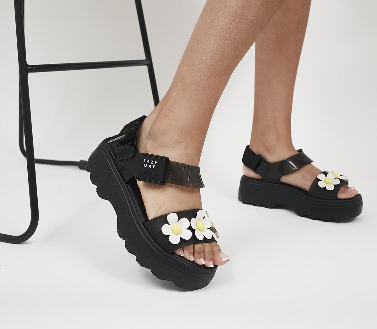 MelissaMelissa X Lazy Oaf Kick Off Bloom SandalsBlack