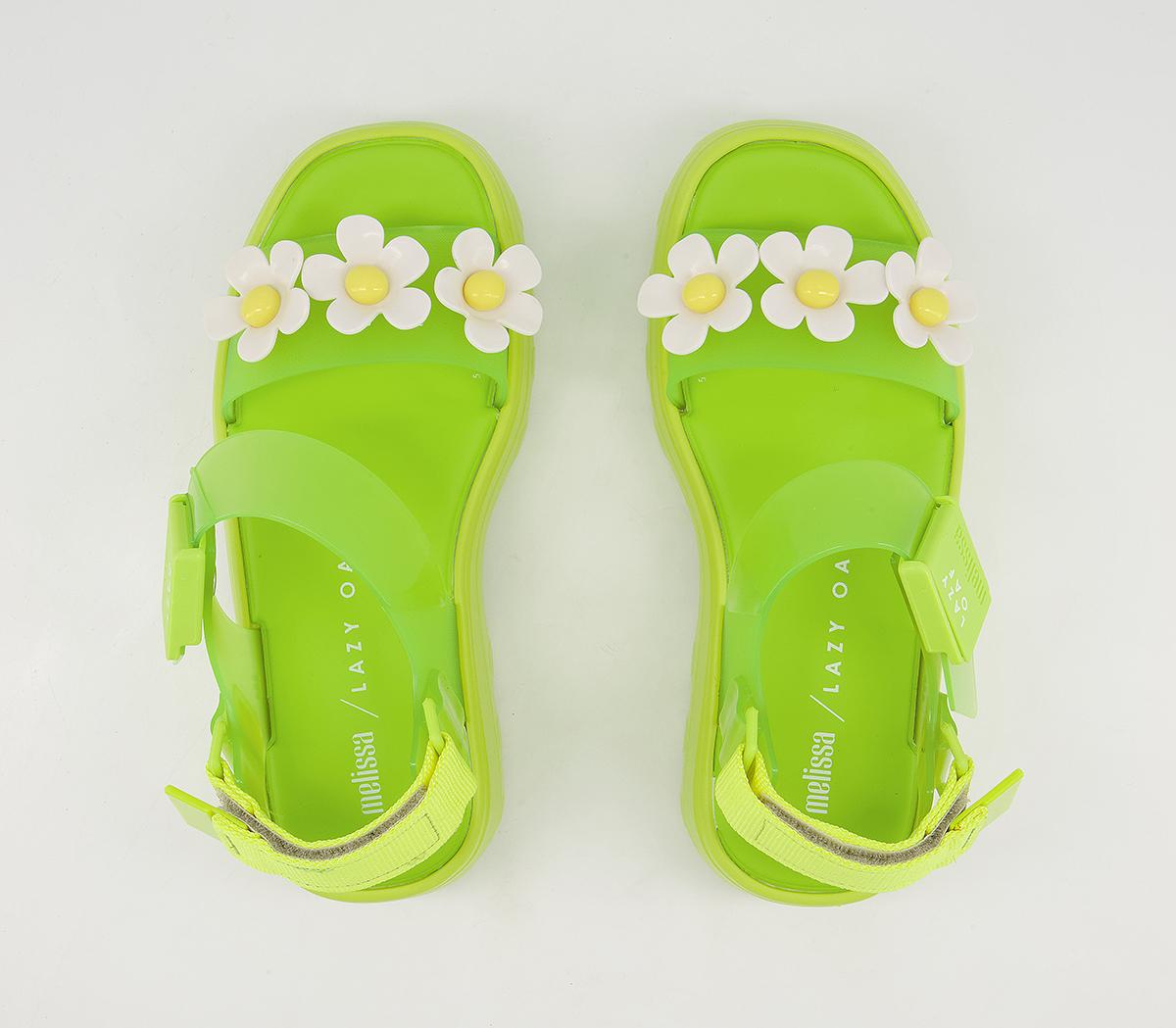 Melissa Melissa X Lazy Oaf Kick Off Bloom Sandals Green - Women’s Sandals