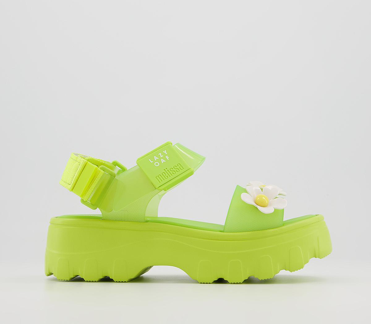 Melissa Melissa X Lazy Oaf Kick Off Bloom Sandals Green - Women’s Sandals