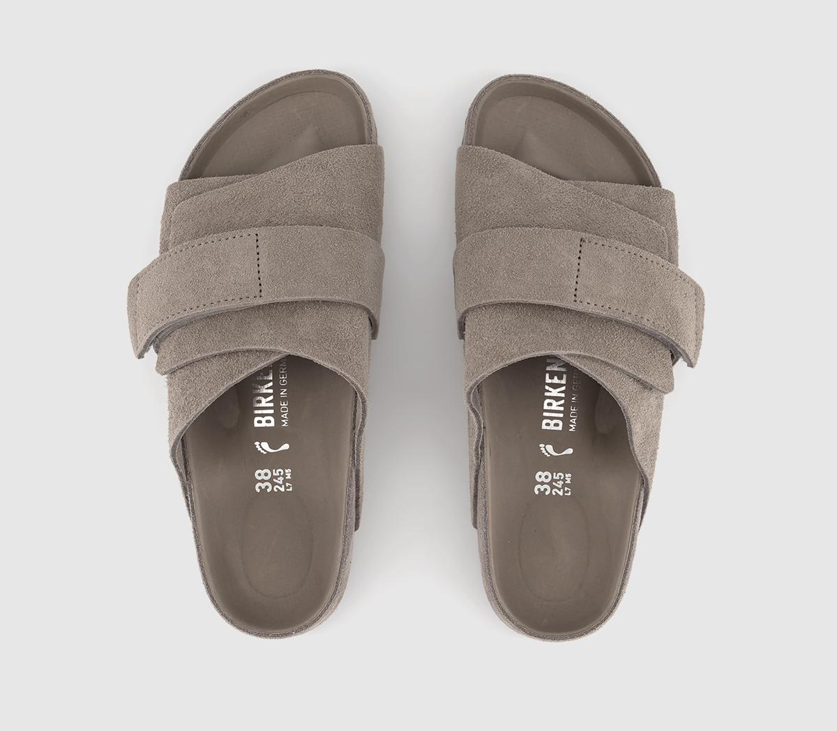 靴 BIRKENSTOCK KYOTO Exquisite gray taupe BIRKENSTOCK Kyoto Sandals Exquisite Grey Taupe - Women's Sandals