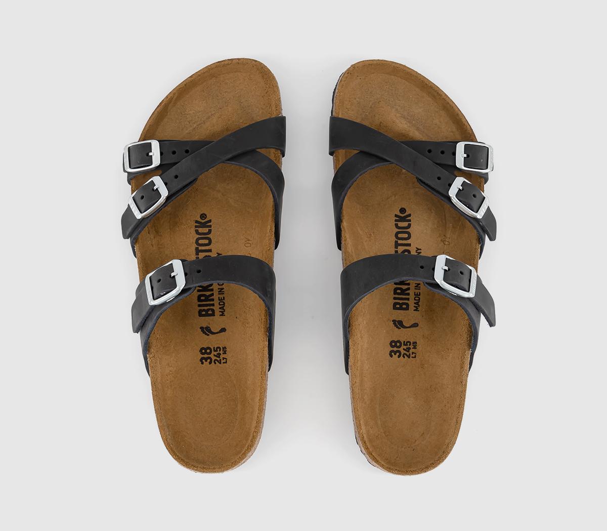BIRKENSTOCKFranca SandalsBlack Oiled Leather