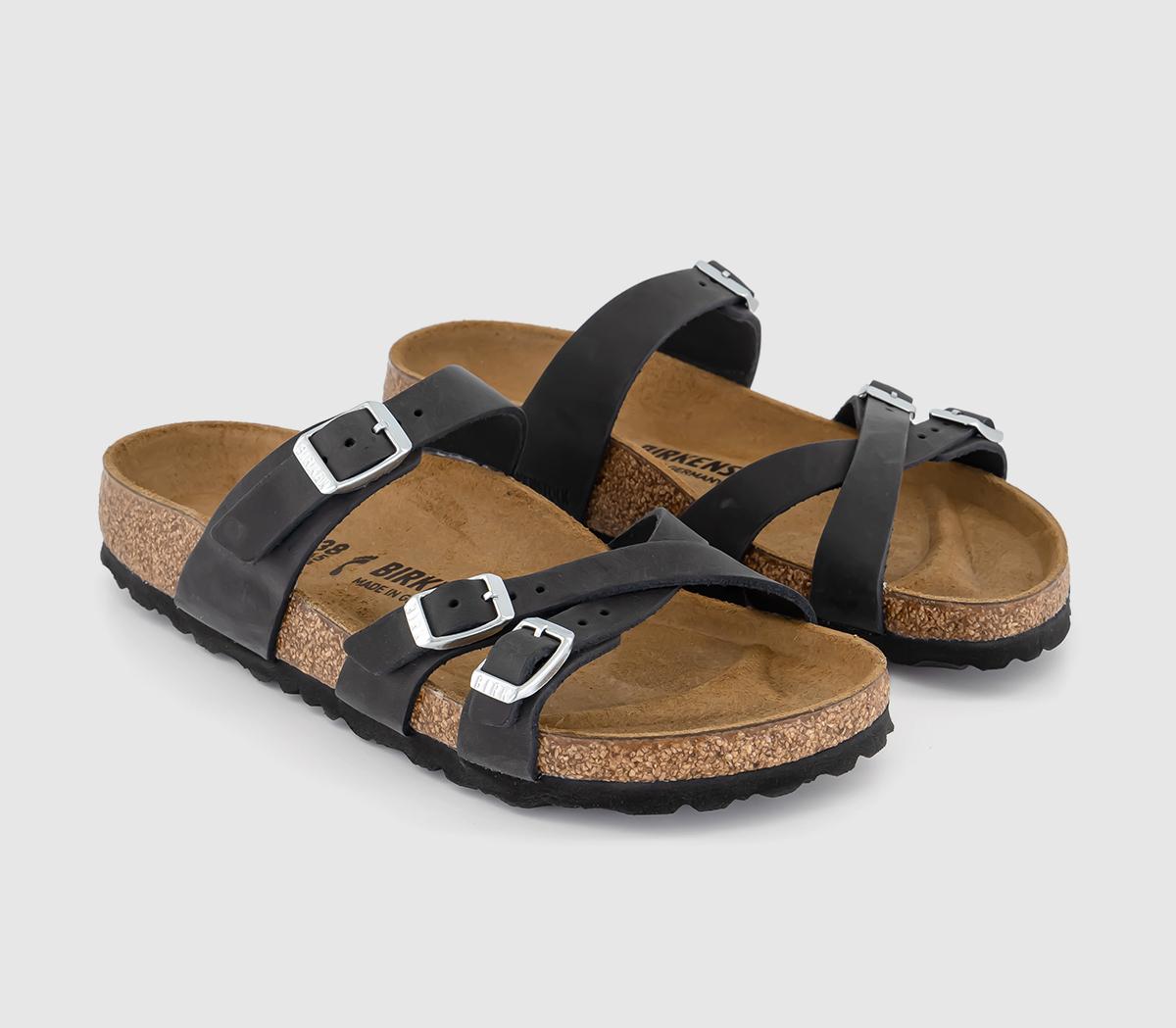 BIRKENSTOCKFranca SandalsBlack Oiled Leather
