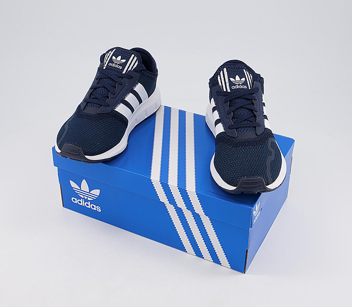 adidas Swift Run X Kids Trainers adidas Swift Run X Kids Trainers Navy White Black