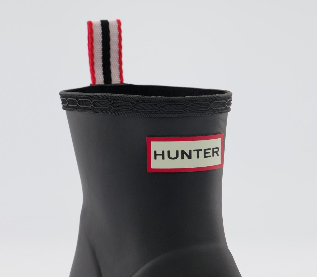 Hunter Original Play Short Boots Black Women's Ankle Boots