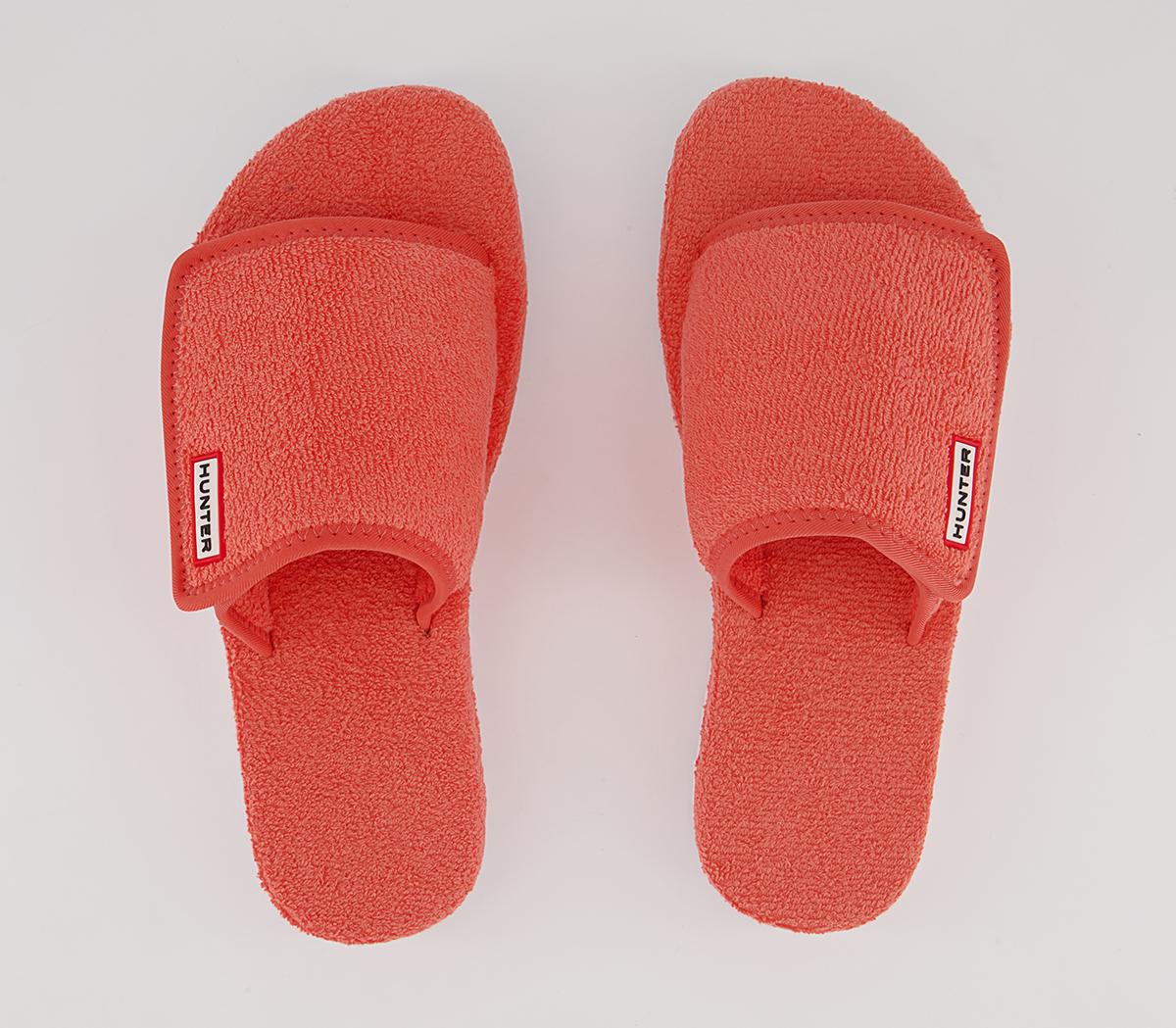 Hunter Terry Towelling Beach Sliders Hunter Terry Towelling Beach Sliders Sun Cap Orange